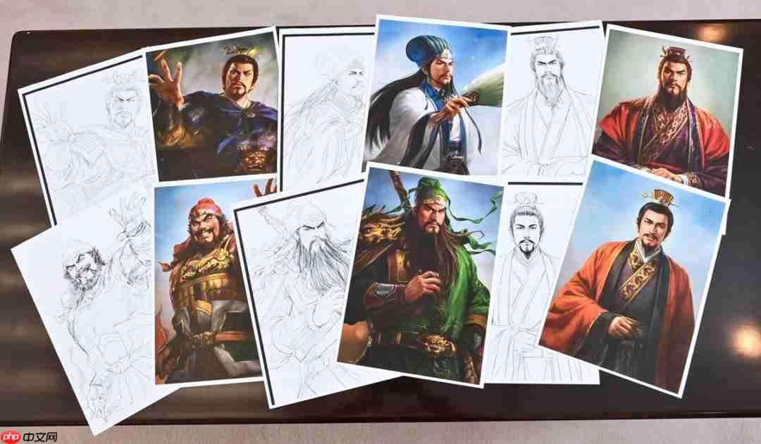 光荣《三国志》诞生40周年 部分角色插画设计的变迁