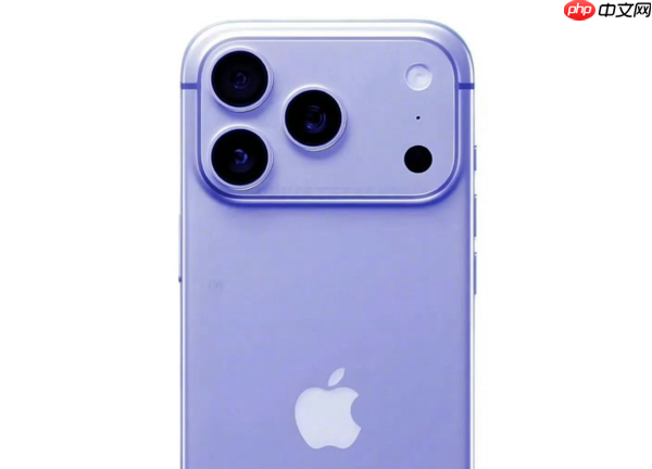 iPhone 18 Pro五款新配色渲染图曝光:蓝紫绿粉银五色