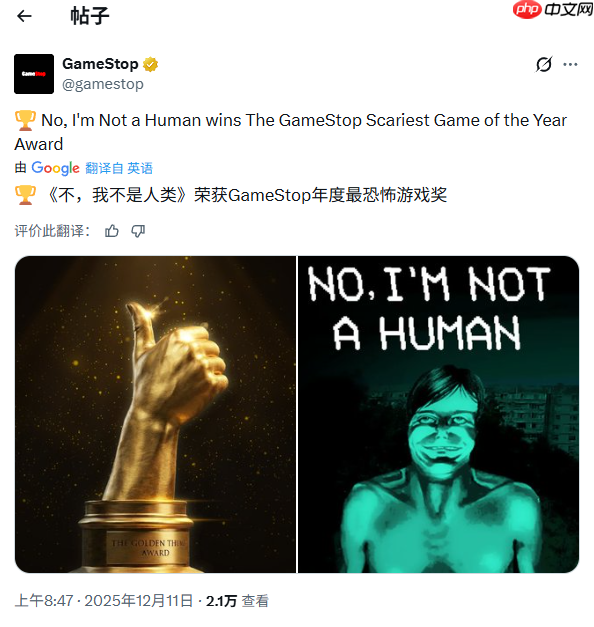 任天堂年度最差!知名游戏零售商GameStop评选年度游戏