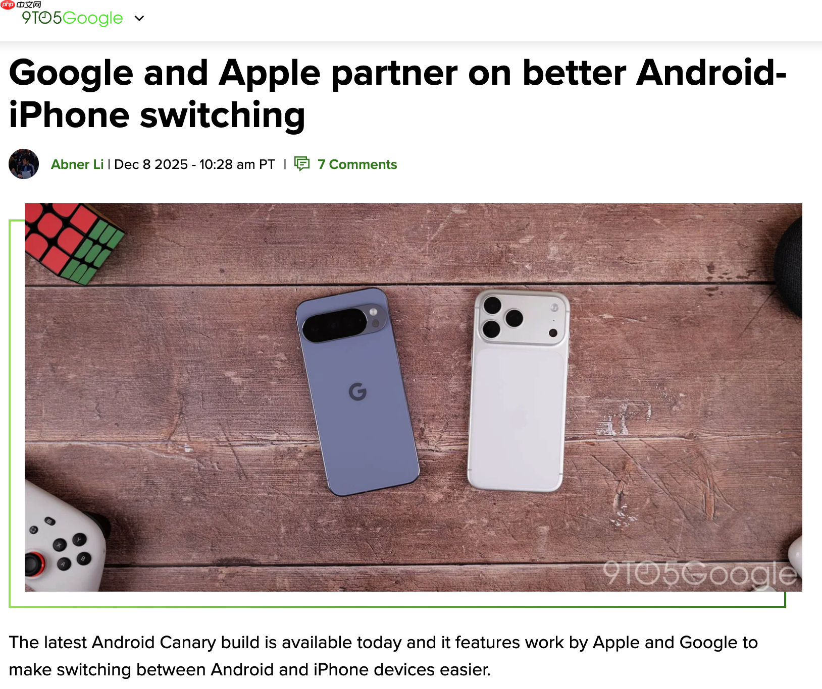 苹果和谷歌联手合作,简化 iPhone 与 Android 双向迁移数据流程