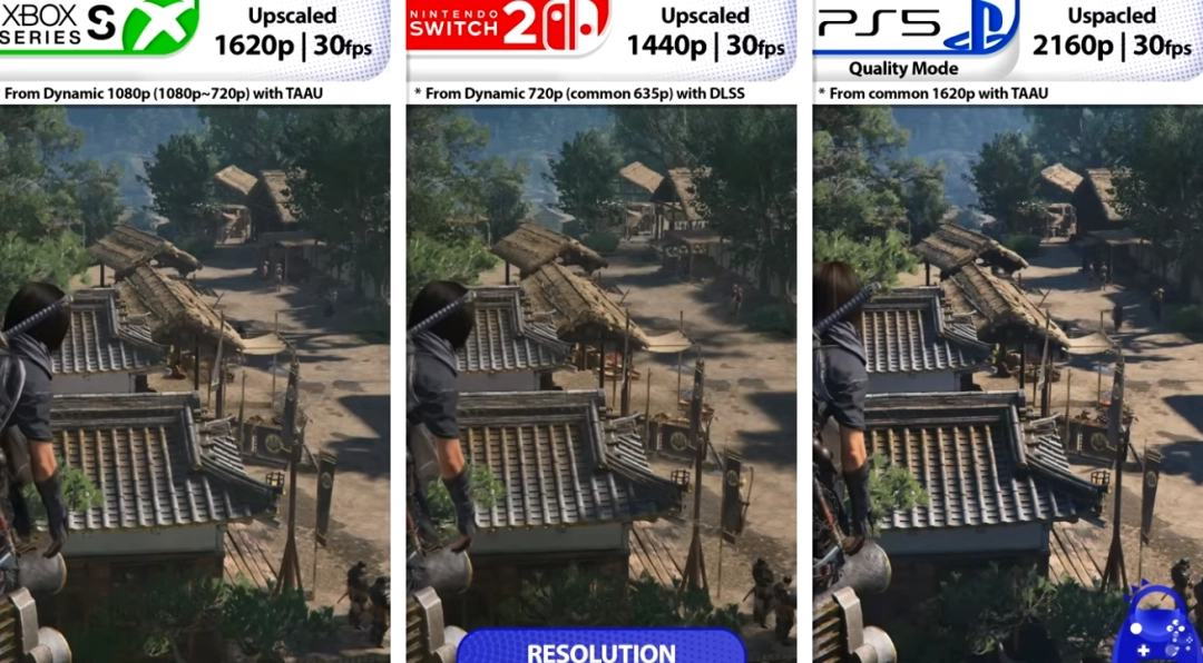 博主测试《刺客信条:影》NS2版:表现尚可 但复杂场景难稳30帧!