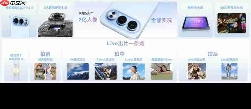 2699元起,荣耀500系列正式开售