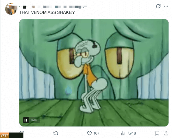 《漫威争锋》毒液新皮肤好评如潮:性感翘臀 甜的发齁!