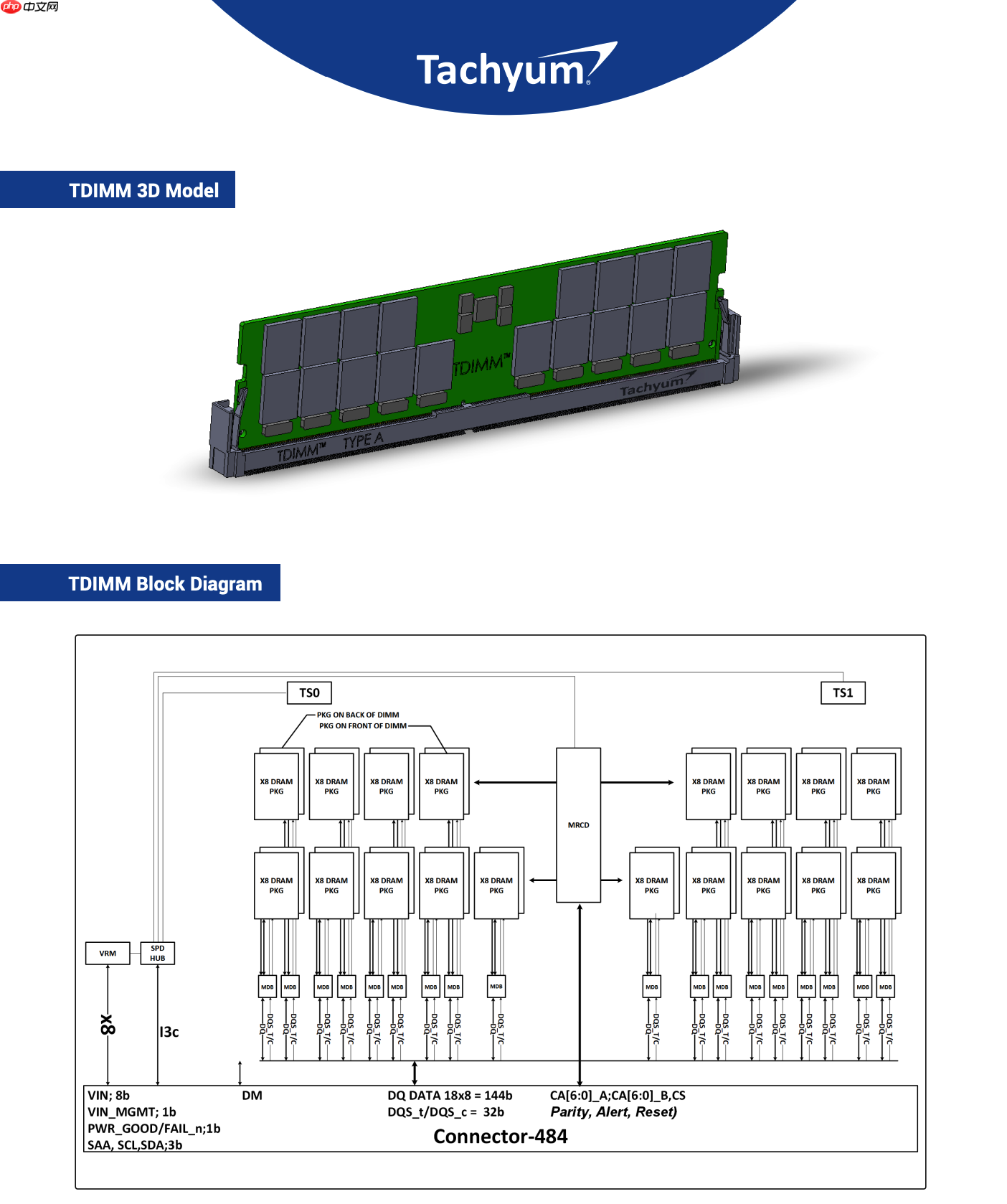Tachyum 开源新型内存技术 TDIMM: 281GB/s 超高带宽、面向下一代 AI 计算
