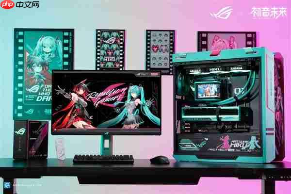 电竞信仰兼顾实力！ROG夜神RTX5080 RO姬x初音未来版显卡
