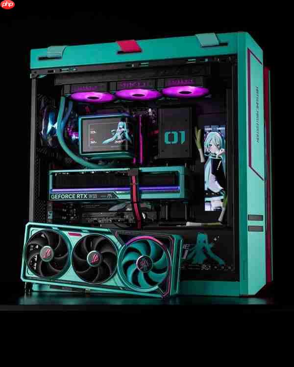 电竞信仰兼顾实力！ROG夜神RTX5080 RO姬x初音未来版显卡