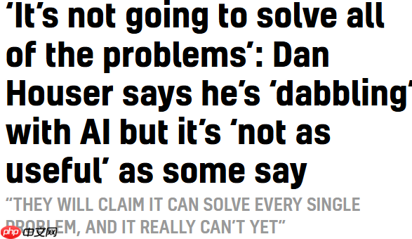 R星前联合创始人:AI之于游戏开发还没有人们想象那么给力