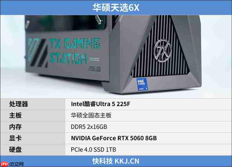 华硕天选6X台式机评测：酷睿Ultra 5处理器稳定高效 专业售后使用更安心