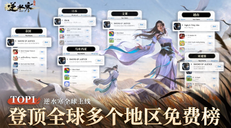 国产MMO新纪录！《逆水寒》手游席卷全球 - php中文网