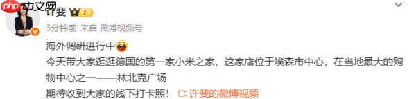 小米许斐海外调研:17 Pro系列新机在德国大受欢迎