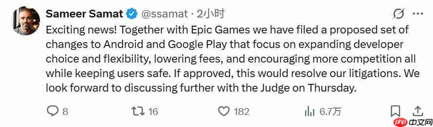 五年“大战”终将落幕:Epic与Goolge提交和解方案