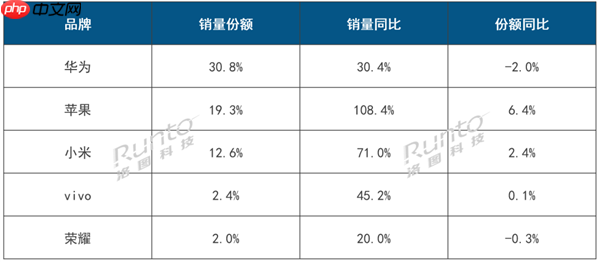 遥遥领先!华为手表中国市场第一