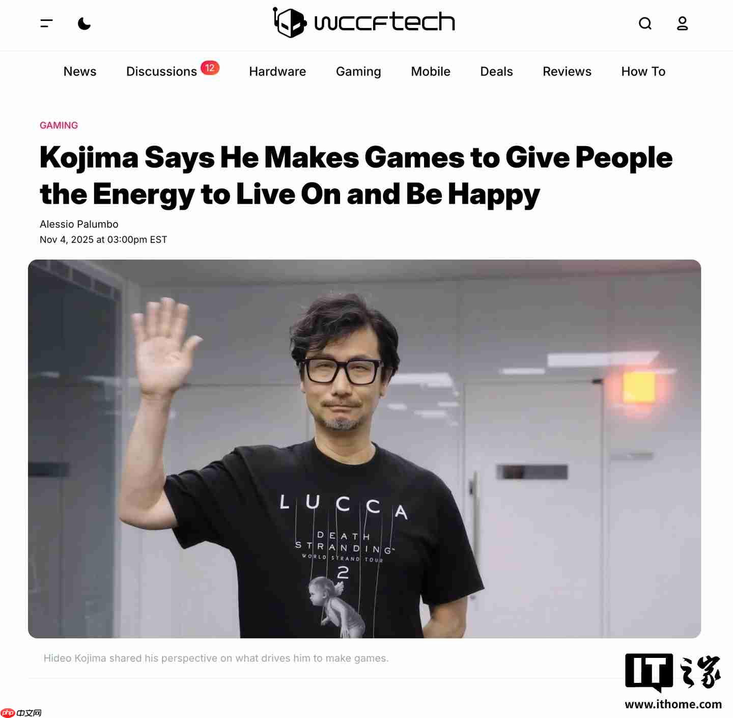 小岛秀夫:我制作游戏是为了给予人们生存和快乐的能量