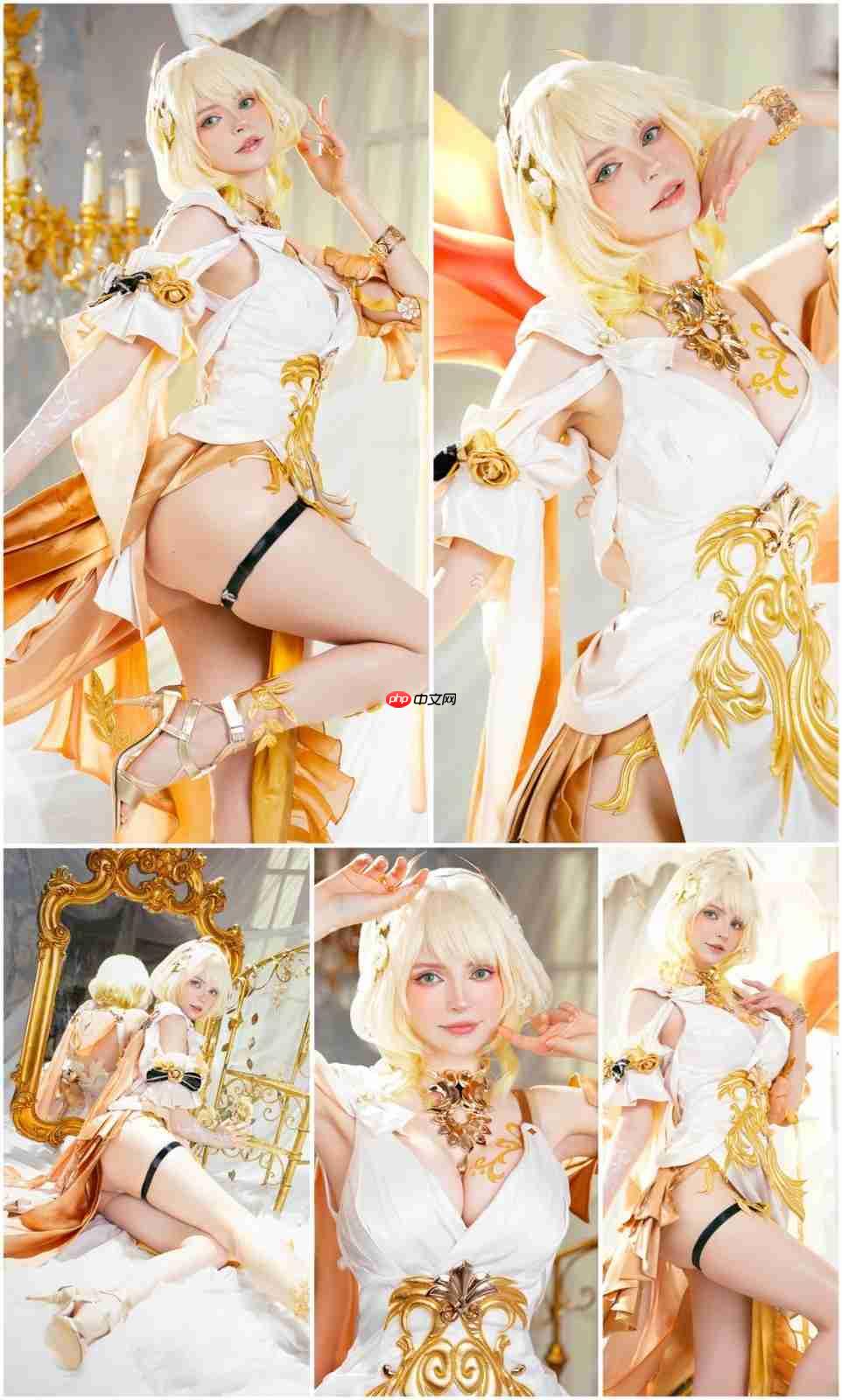 又大又白!艾什莉体模Cos《妮姬》莉贝雷利奥