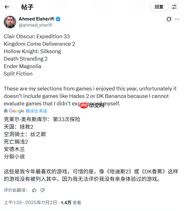 TGA官方提问：你觉得哪六个游戏能入围年度最佳提名？