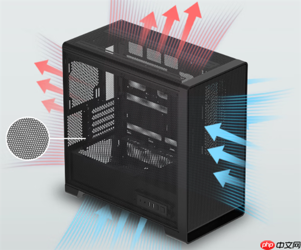 金河田逐风机箱首发299元：全域立体风道 五面大面积Mesh网孔