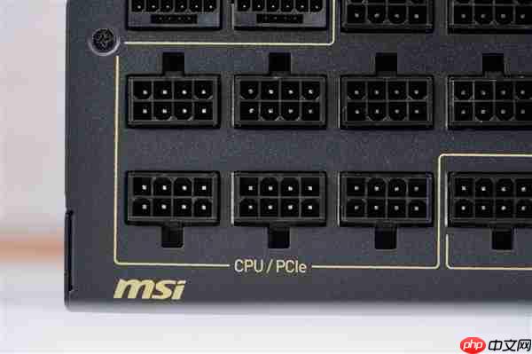 轻松驾驭RTX 5090!微星MEG Ai1600T PCIE5超神电源图赏