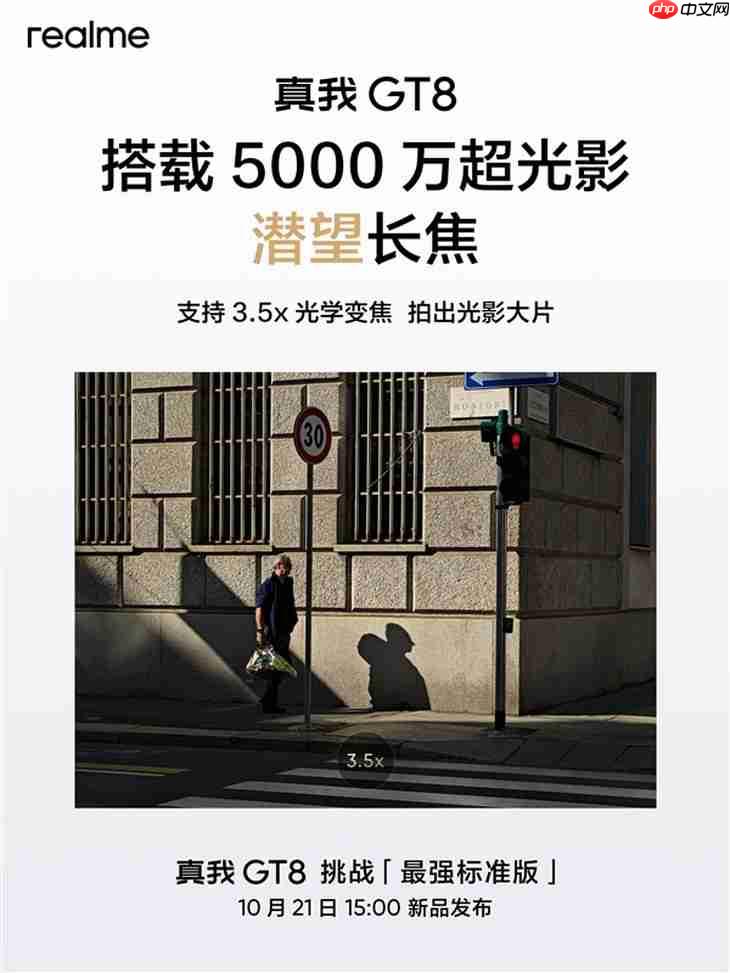 最强标准版!真我GT8也搭载潜望长焦+理光GR影像