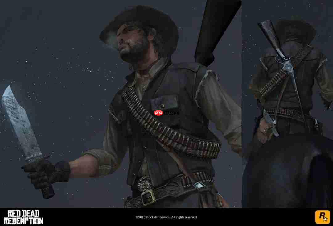 前R星员工公开《荒野大镖客:救赎》早期开发画面截图