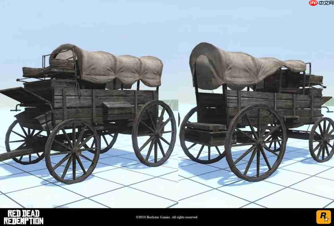 前R星员工公开《荒野大镖客:救赎》早期开发画面截图