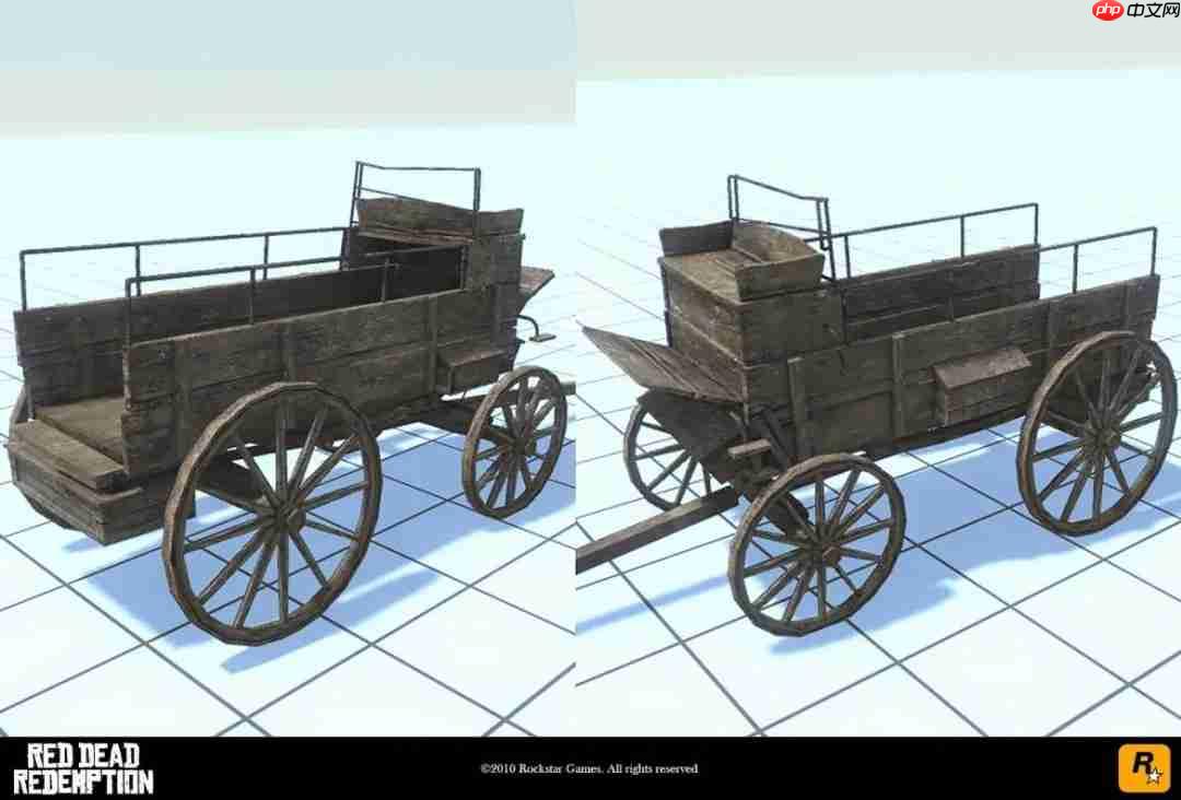 前R星员工公开《荒野大镖客:救赎》早期开发画面截图