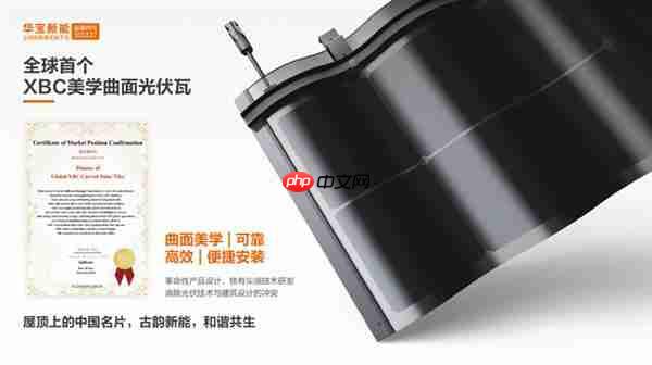 刷新纪录  华宝新能美学曲面光伏瓦集齐全球设计四大奖  解锁“大满贯”！