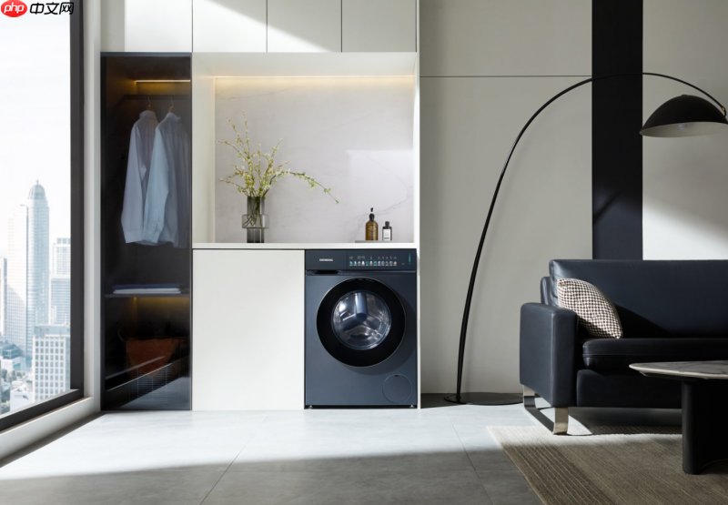 智享高效洗护,西门子家电发布小幸熨洗干一体机,重塑都市精致生活