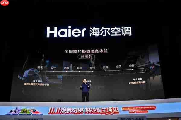 海尔空调首秀平台能力：覆盖用户暖通全流程