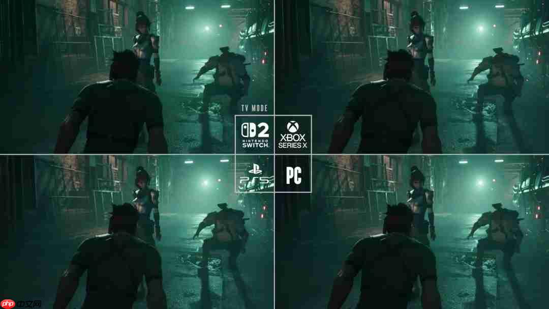 《最终幻想7:重制版Intergrade》NS2、PC等四平台画面对比