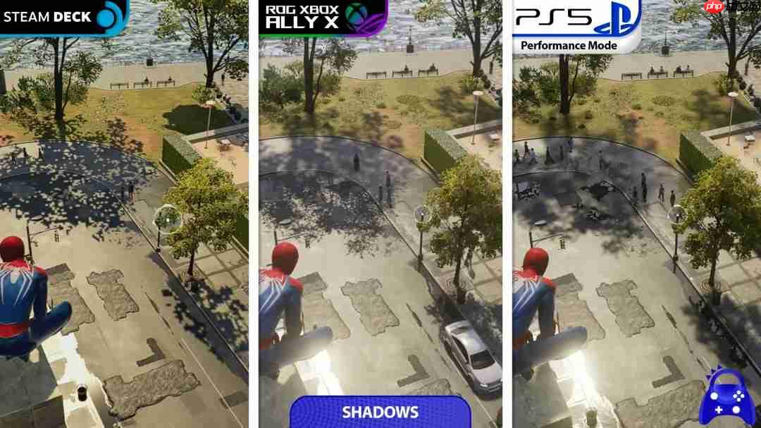 《漫威蜘蛛侠2》画面对比:Xbox Ally X超越Steam Deck