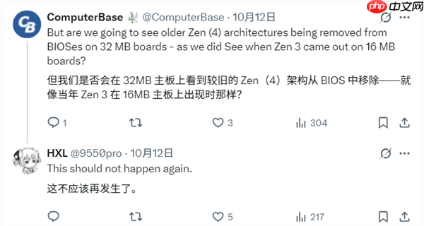 BIOS容量不用担心:32/64MB AM5主板都将支持AMD Zen6
