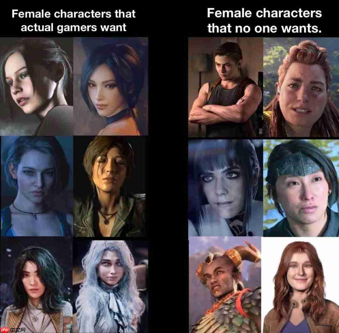 吵翻天!外网热议:游戏里的女角色必须漂亮吗?