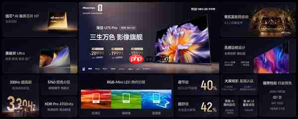 海信U7S Pro双芯+黑曜屏杀疯了!海信RGB-Mini LED三旗舰锁死高端电视圈