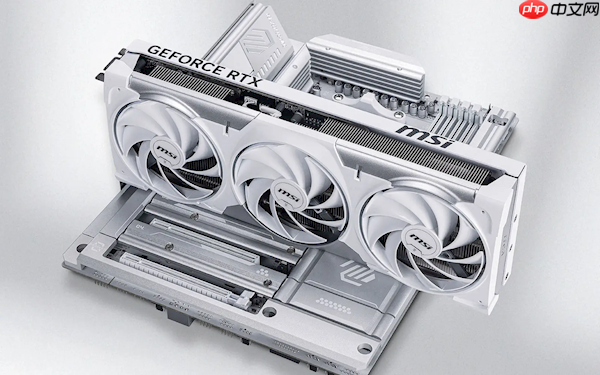 微星首款背插显卡发布：纯白、看不到一根线