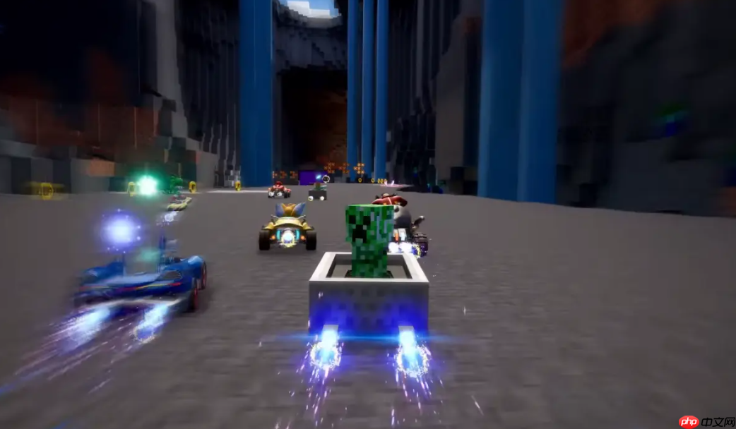 《索尼克赛车:交叉世界》联动mc上线 史蒂夫参战