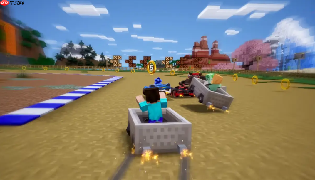 《索尼克赛车:交叉世界》联动MC上线 史蒂夫参战