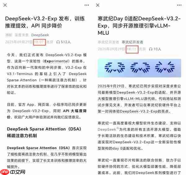强强联手!深度求索、寒武纪同步发布DeepSeek-V3.2模型架构和基于vLLM的模型适配源代码