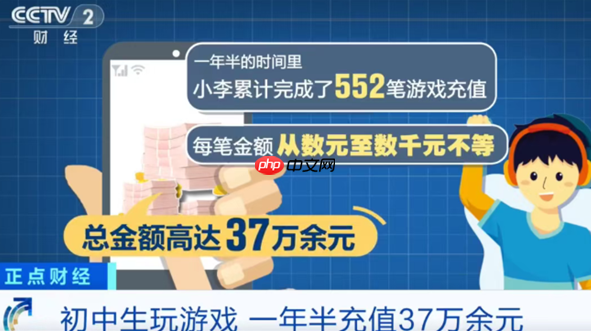 初中生偷转37万元充值游戏 腾讯支招防沉迷神器