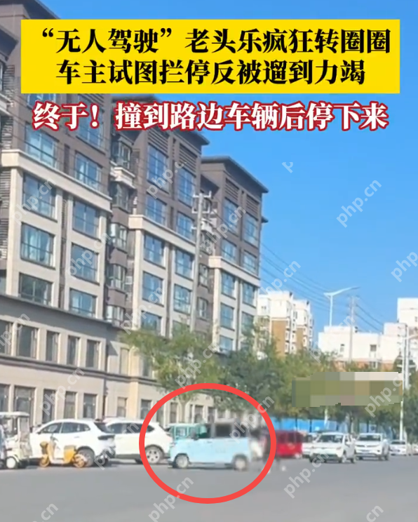 老头乐狂转圈女子想拦停被遛到力竭是怎么回事？详情介绍 - php中文网