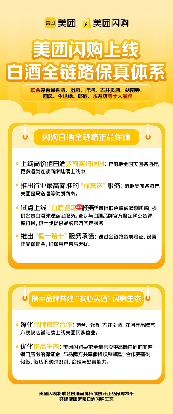 即时零售行业首个！美团闪购携十大品牌上线白酒全链路保真体系