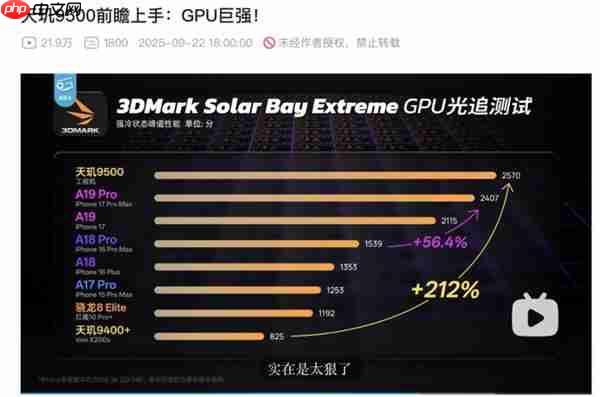 超绝光追体验 从天玑9500开始