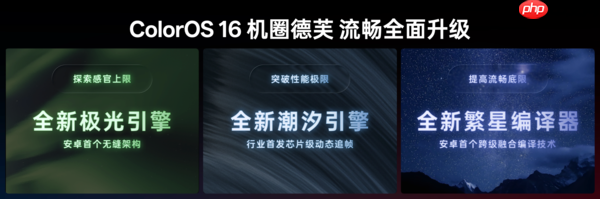 ColorOS 16三大引擎升级 助力“机圈德芙”挑战流畅极限