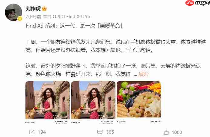 画质革命!OPPO Find X9系列释出2亿像素样张