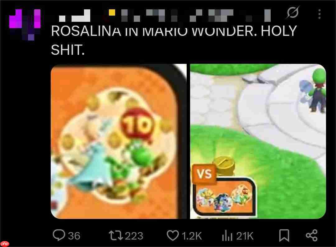 Switch2版《超级马里奥兄弟:惊奇》疑现未官宣角色