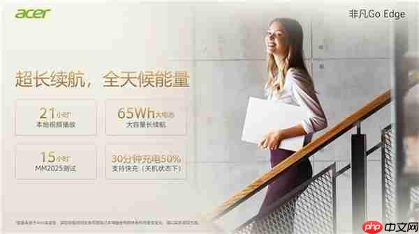 宏碁非凡Go Edge轻盈登场！长续航才是真本事！