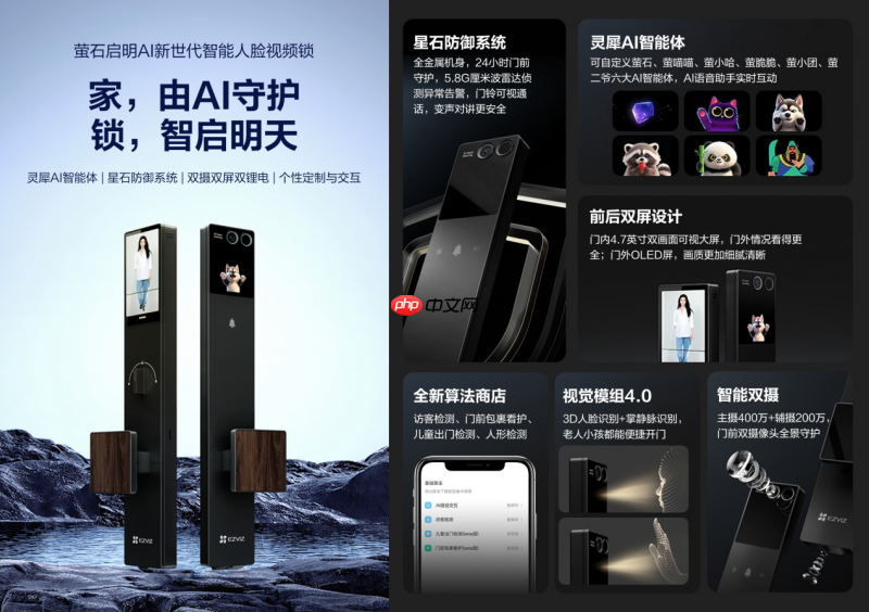 萤石网络获市场地位权威认证：AI智能锁引领者