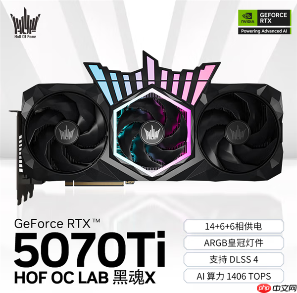 影驰名人堂RTX 5090D HOC LAB Plus-X显卡官方上架：25999元