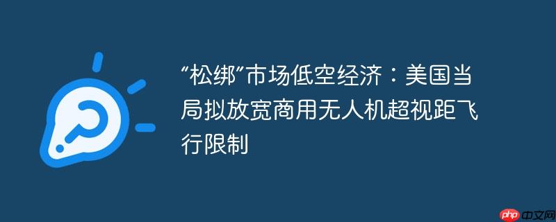 “松绑”市场低空经济：美国当局拟放宽商用无人机超视距飞行限制