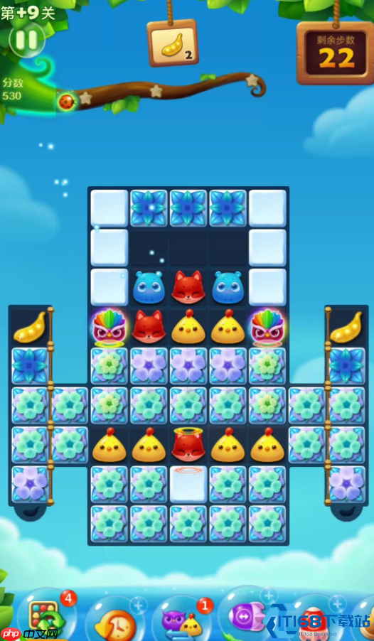 植物大战僵尸2隐藏关9:23步引爆双金豆荚风暴