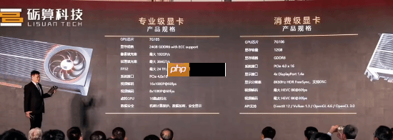 国产首款6nm显卡亮相:发布会现场演示《黑神话》